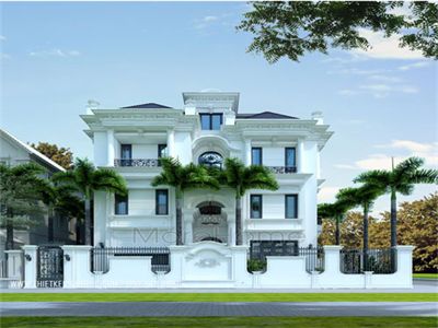  Thiết kế kiến trúc biệt thự tân cổ điển cao cấp tại Hà Nội