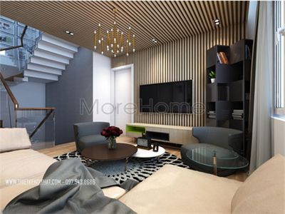  Thiết kế nội thất biệt thự song lập hiện đại tại Vinhomes Riverside - chị Bình